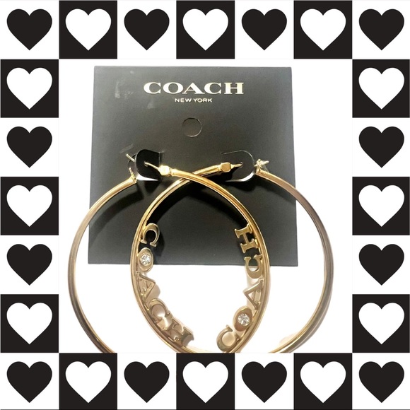Coach hoop earrings - Picture 3 of 10